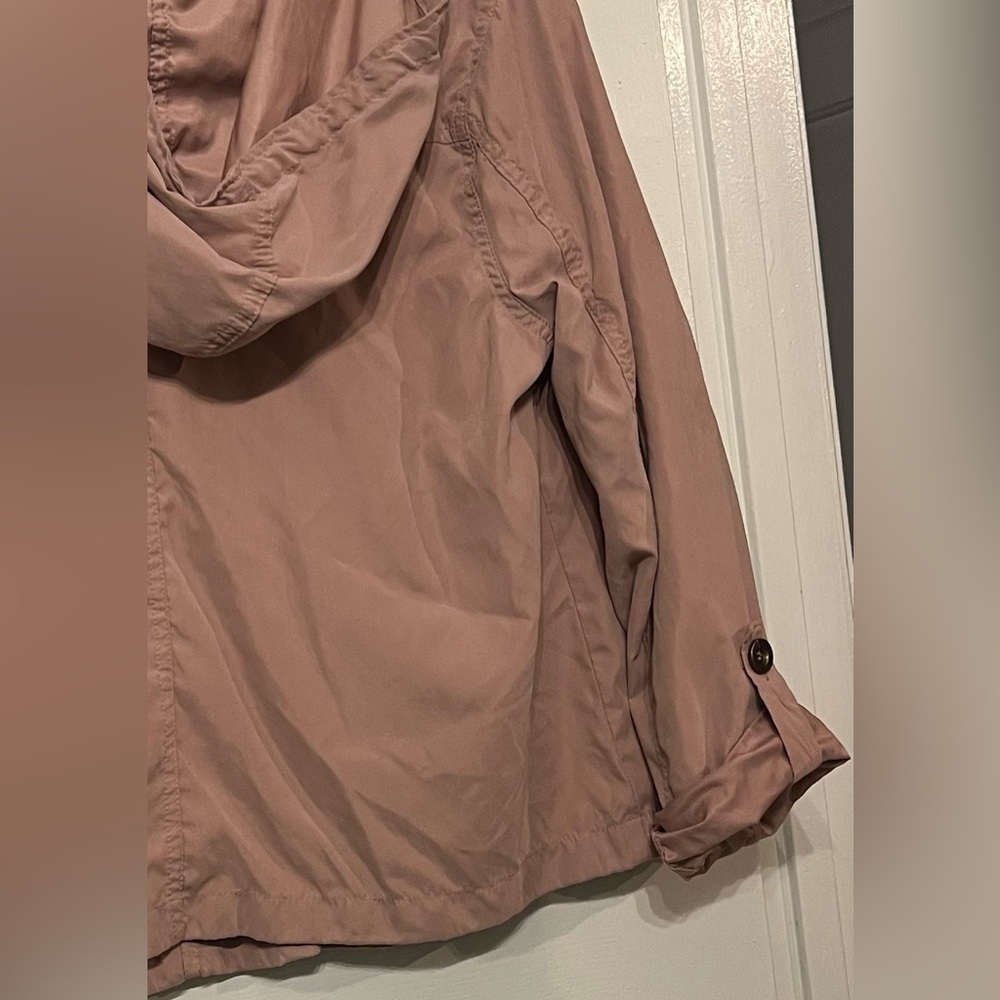 Women’s Lightweight Hooded Jacket Full Front Zipping & Buttons Size Large GUC - Picture 5 of 13
